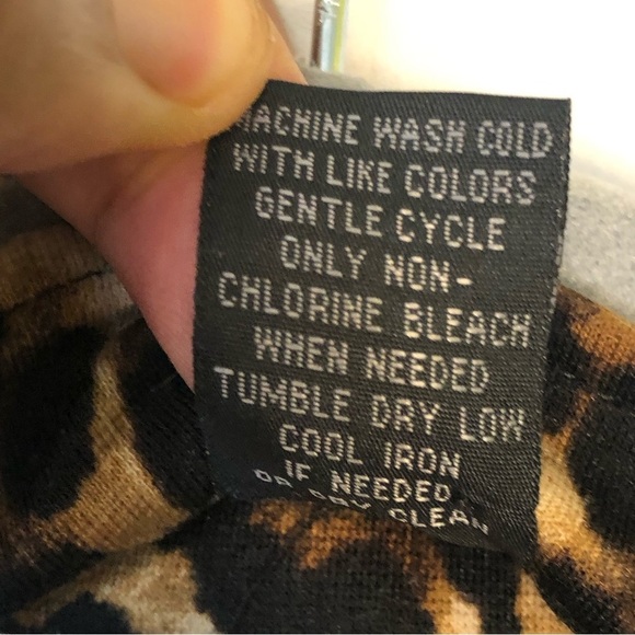 Grace Elements Animal Print Double Lapel Open Front Cardigan Blazer - Picture 10 of 10